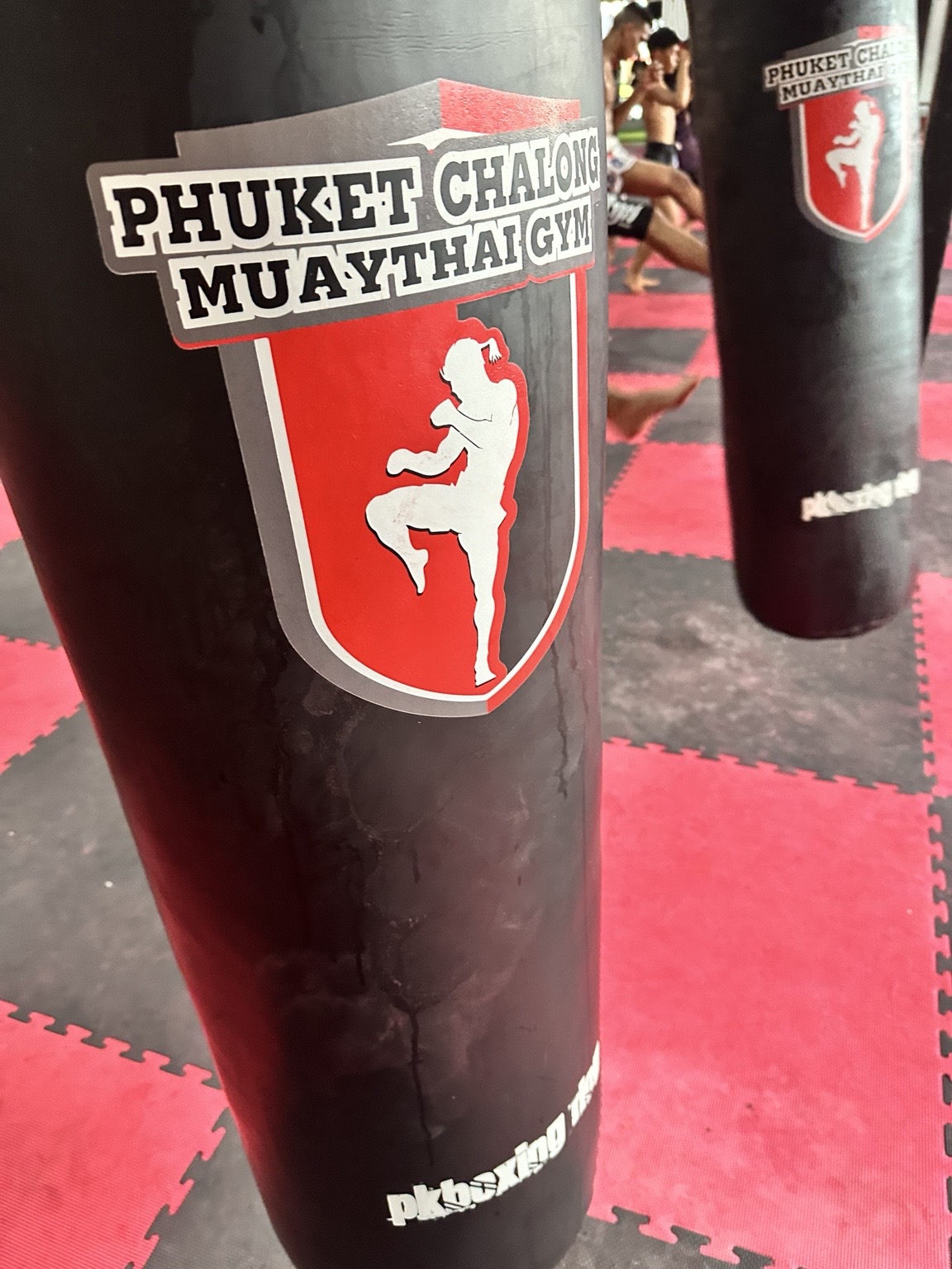 Phuket Chalong Muay Thai Gym heavy bags and training floor