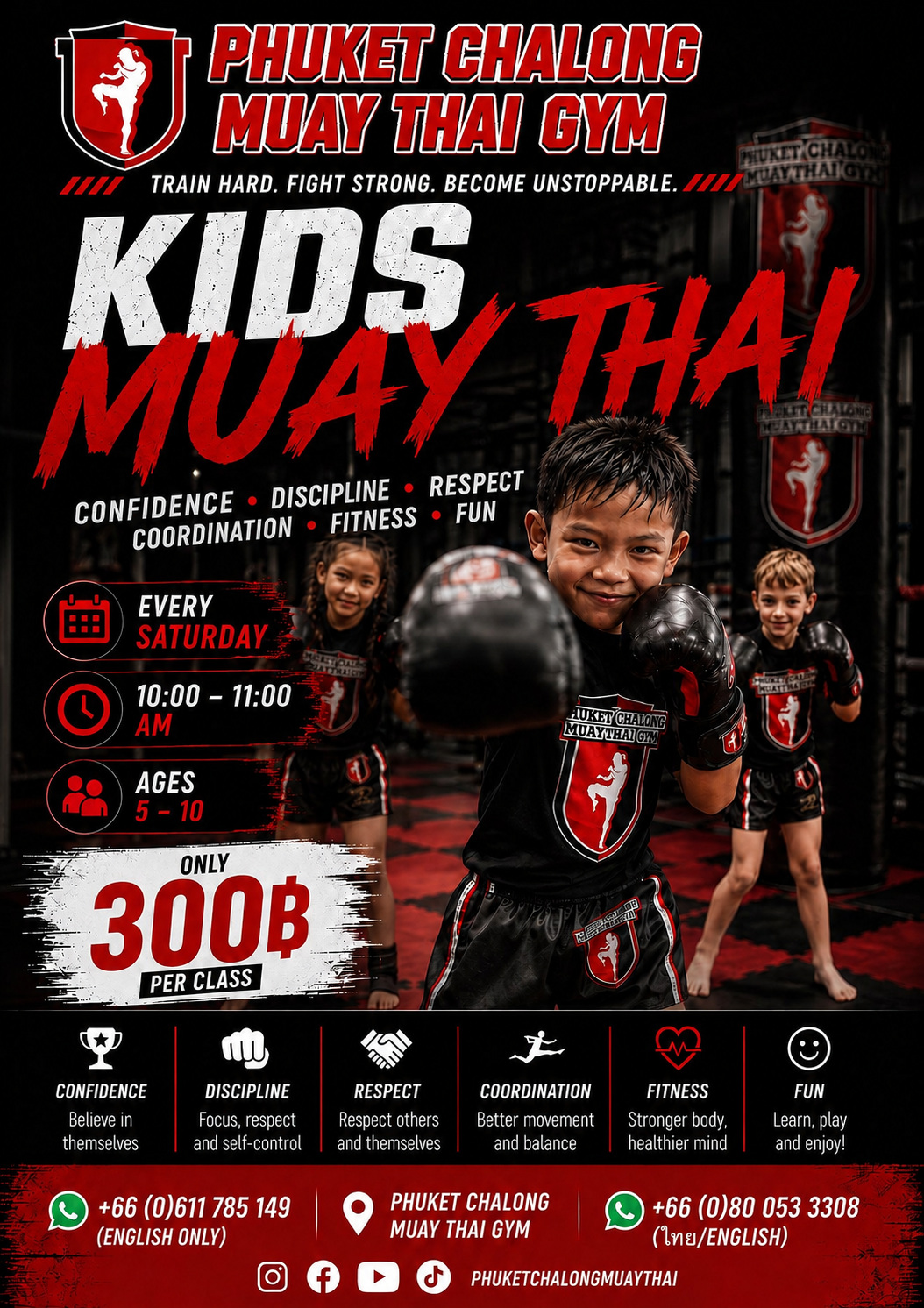 Kids Muay Thai at Phuket Chalong Muay Thai Gym